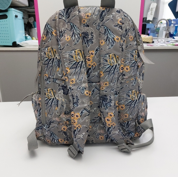 Vera Bradley Campus Backpack Performance Twill Rain Forest NWOT - Picture 3 of 6